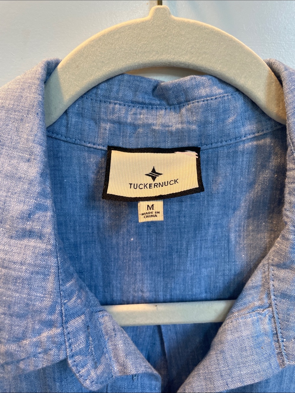 Tuckernuck Sleeveless Chambray Button-Front Dress in Light Blue - Picture 2 of 6